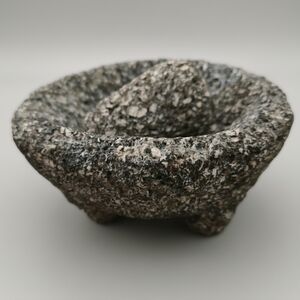 4.5" Molcajete Size Mini Volcanic Stone Mortar and Pestle Unbranded